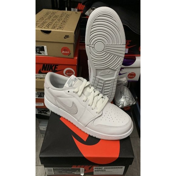 Jordan Other - Nike Air Jordan 1 Low OG Neutral Grey White Shoes CZ0790-100 Men's Sizes